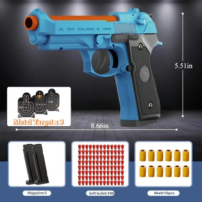 Automatic Shell Bullet Toy Gun, Educational Shooting Game Toy, Very Suitable for Outdoor Multiplayer Cooperative Games
