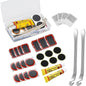 Emergency Bike Tire Repair Kit for Cyclists with Patches Metal Rasps Tire Levers Glue On-the-Go MTB Road Cycling Repair Tools