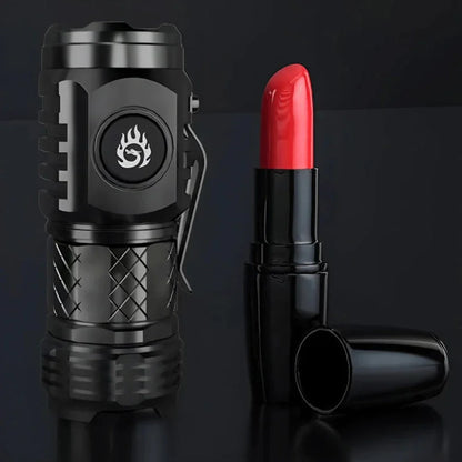 High Strong Power LED Flashlight Built-in Battery Type-C Rechargeable with Pen Clip Torch Outdoor Camping Emergency Lantern