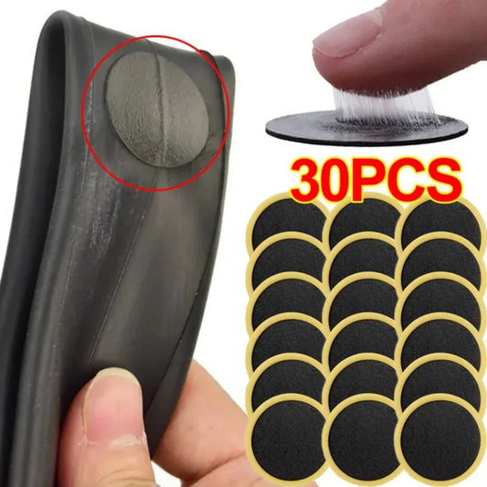 30/20/10 PCS Bicycle Glue-free Tire Patches Tool Quick Repairing Tyre Protection Patch Adhesive Quick Drying Bike Accessories