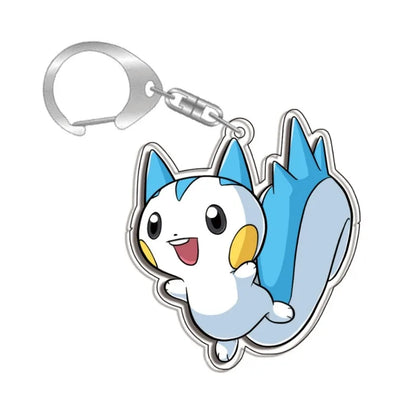 Keychain for Pokemon Charizard Vaporeon Leafeon Bag Charms Acrylic Anime Game Collectable Gifts Art Collection Toy Decoration