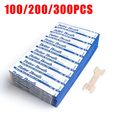 300/200/100PCS Breath Nasal Strips for Better Sleep Snoring Aid Nose Patch for Easier Breathing Sleep Aid Device