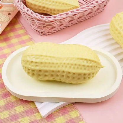 1pcs Big Size Peanut Squishy Toy Slow Rebound Stress Ball Anxiety Stress Relief Sensory Squeeze Toys for Kids Adults Gifts