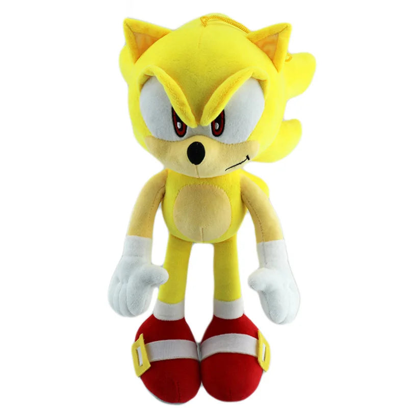Hot 30CM High Quality Sonic Plush Toy Hedgehog Knuckles Tails Cute Cartoon Soft Stuffed Doll Birthday Gift for Children