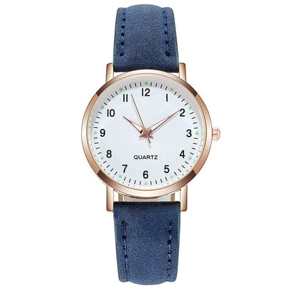 Fashion Women Watches,Vintage-Quartz Watch With Glow-In-The-Dark Design Fashion Business Casual Analog Watch,Girls Clock Gift