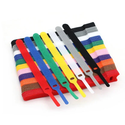 Releasable Cable Tie 150 200 250 300mm Plastics Fastening Reusable Ties Straps Nylon Wrap Zip Bundle Bandage Cable Organiser
