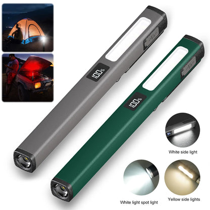 Waterproof Mini Nursing Flashlight LED+SMD Medical Handy Pen Light USB Charging Pocket Penlight Torch 400mAh for Nursing Student