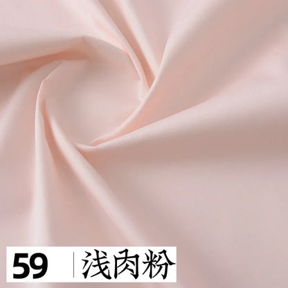 145x50cm Solid Color Pure Cotton Poplin Clothing Fabric DIY Handmade Clothes for Girls, Plain Color Antique Skirt Cotton Cloth