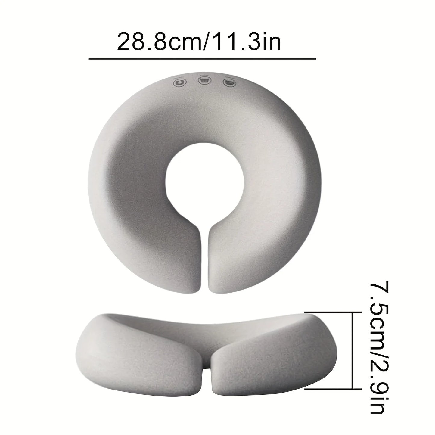 1pc Gray Contour Face Pillow with,Ergonomic Neck & Facial Support Cushion, Zipper Closure, Dry Clean Only,Multi-Use for Home