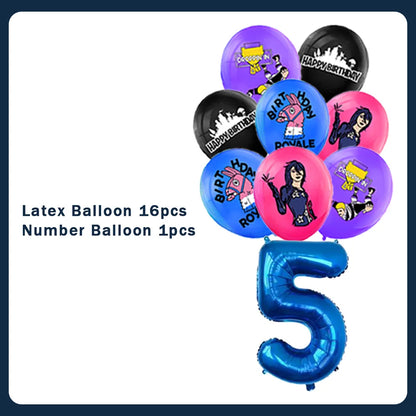 Fortnite Theme Birthday Party Decorations Shooting Game Balloon Cup Plate Tablecloth Banner Baby Shower Kid Favors Supplies Gift