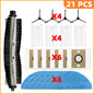 Compatible For iLife A30 Pro Robot Vacuum Cleaner Replacement Parts Kit Main Brush Side Brush HEPA Filter Mop Cloth Dust Bag