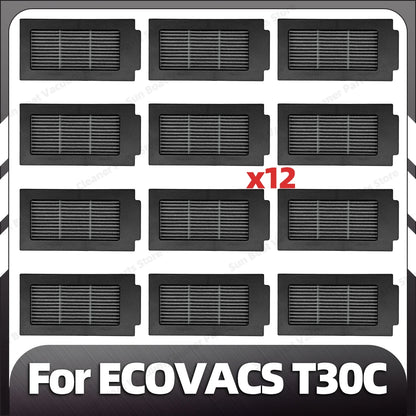 Compatible for ECOVACS T30C / T30C OMNI / T30C PRO OMNI Main Side Brush Filter Mop Pad Dust Bag Spare Parts Accessories