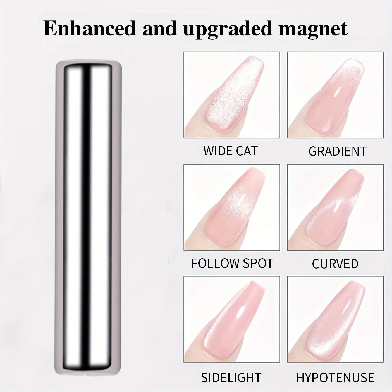 3x0,7cm Okrągły Magnes do Paznokci Żel Cat Eye Pen do Lakieru Żelowego 3D Paznokcie Kocie Oko Malowanie Silny Magnes Patyczek Manicure DIY 2030