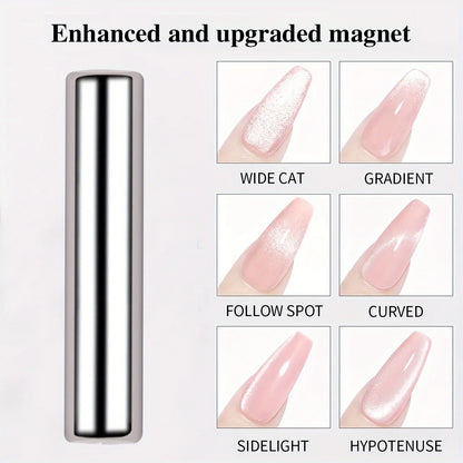 3x0,7cm Okrągły Magnes do Paznokci Żel Cat Eye Pen do Lakieru Żelowego 3D Paznokcie Kocie Oko Malowanie Silny Magnes Patyczek Manicure DIY 2030