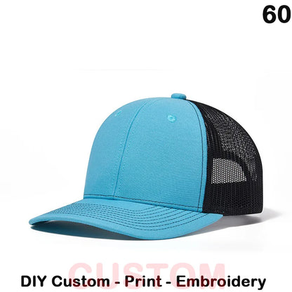 Fedoryn Custom Embroidery Baseball Cap for Men and Women DIY Design Mesh Cap LOGO Print Hat Quality Truck Hat Wholesale Unisex