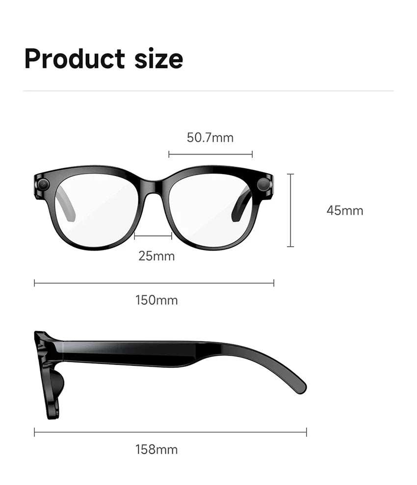 Xiaomi AI Smart Glasses 8K HD Camera LED light Translation Dialogue Meeting Video Record Outdoor Sports Sunglasses 2026 New