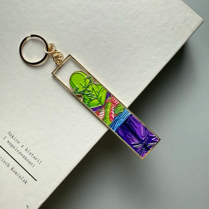 Anime Metal Hollow Out Keychains Bookmark Cute Jet Manga Fashion Bag Key Tag Jewelry Accessory Key Ring Holder Gift Anime