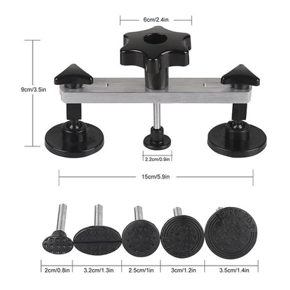 Car Dent Puller Kit Paintless Dent Golden Lifter Suction Cup Bridge Puller Dent Remove Tool Hail Damage Refrigerator Door Repair