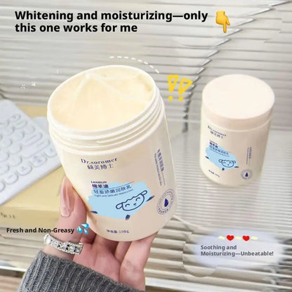 2PCS Lanolin Body Lotion Lanolin Moisturizing Skin Cream for Dry Skin Deep Hydrating Hand Body Lotion Non-Greasy Fast-Absorbing