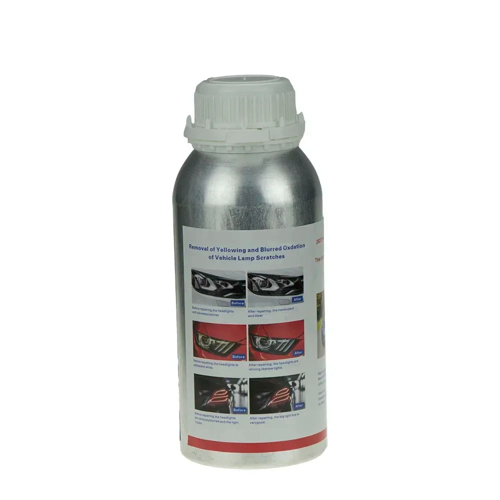 800ml Headlights Liquid Polymer Headlight Chemical Polish Repair Fluid Refurbishment Scratch Repair Polishing Headlights Kit