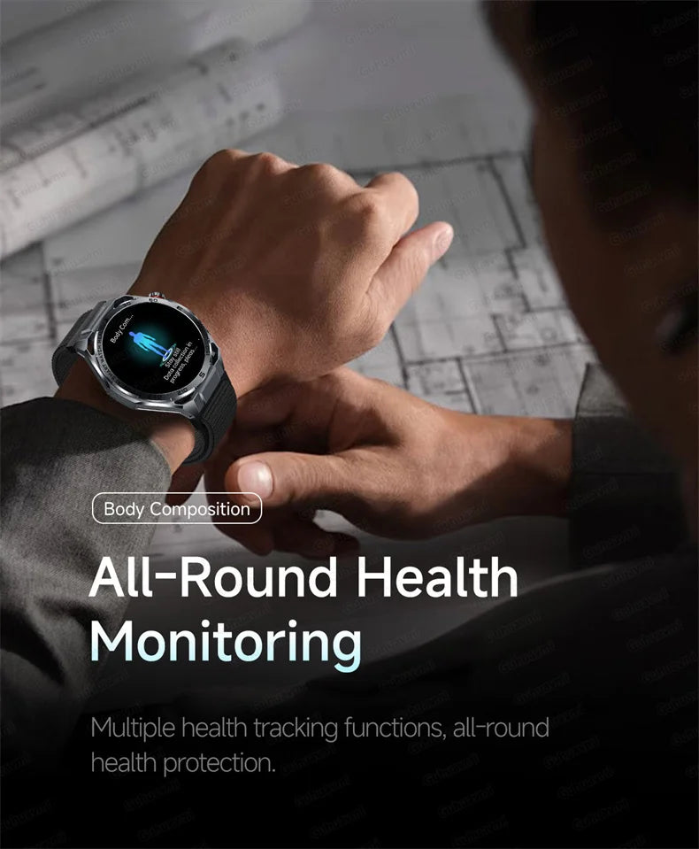 Smartwatch ECG High-End dla mężczyzn Ciśnienie krwi Lipidy Tlen we krwi Analiza ciała Kwas moczowy Monitor Zdrowia Smartwatch dla mężczyzn i kobiet