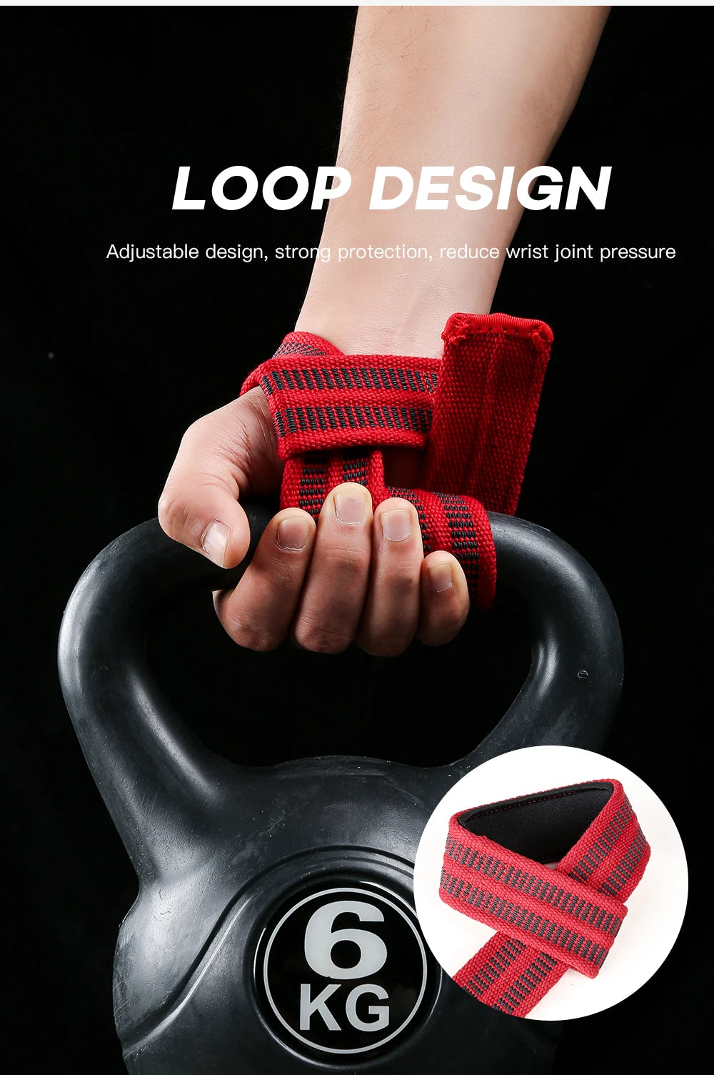 Power Lifting Straps WeightLifting Gym Gloves Deadlift Wrist Straps Hand Palm Assist Gear For Pull Up Bar Barbell Dumbbell Train
