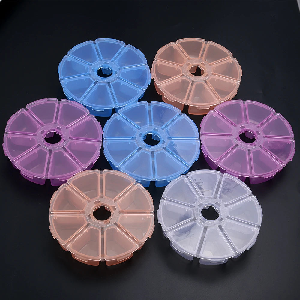 1 Pc Plastic Jewelry Box 5-28 Compartment Slot Organizer Storage Beads Container Adjustable Jewelry Storage Box Rectangle Case