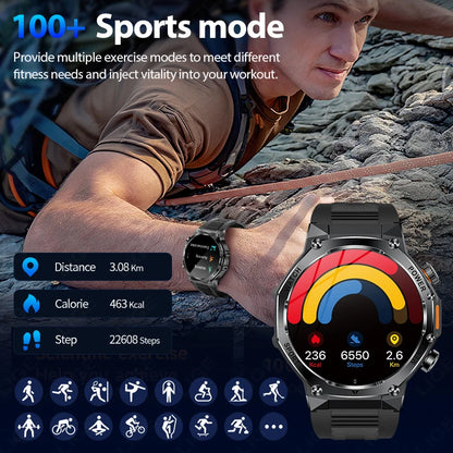 LIGE Nowy Smartwatch Męski 800 mAh Ultra Długa Żywotność Baterii Wodoodporny Zegarek Sportowy Outdoor Połączenia Bluetooth Wojskowy Smartwatch 2025