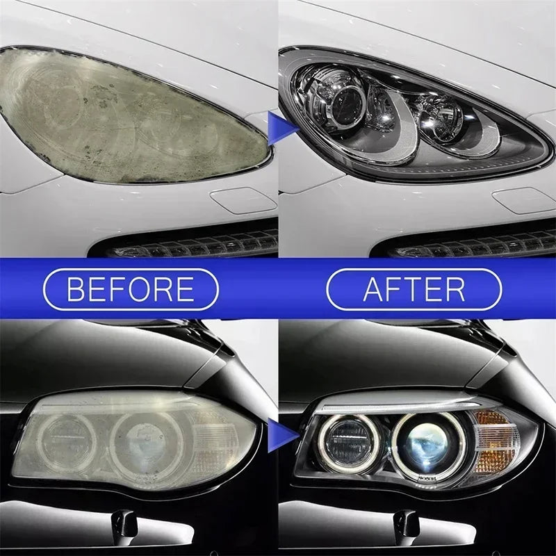 Scratch remover for repairing headlights, polishing agent for car headlights, polishing solution for repairing headlights