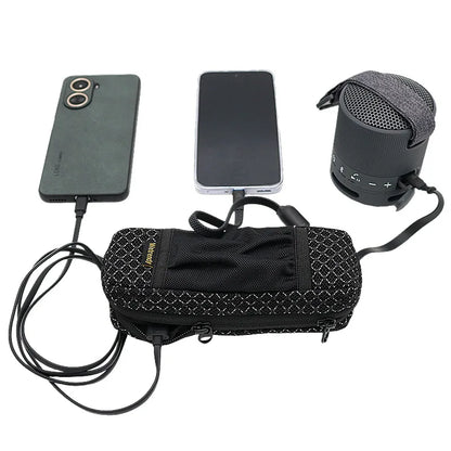 Portable Breathable Power Bank Bag for Anker A1695 & Zolo 165W, Outdoor Travel Ventilate Carrying Case
