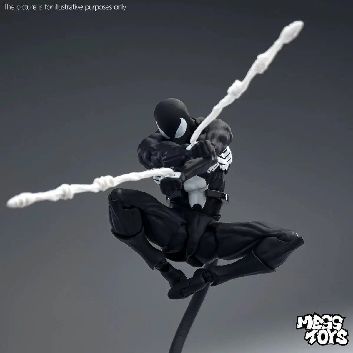 16cm MESS TOYS 1/12 Spider-Man Venom Symbiote Kaine Parker Scarlet Spider Black & Red Suit Action Figure Anime Model Toy Gifts