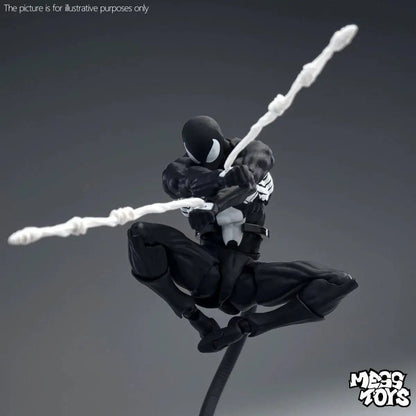 16cm MESS TOYS 1/12 Spider-Man Venom Symbiote Kaine Parker Scarlet Spider Black & Red Suit Action Figure Anime Model Toy Gifts