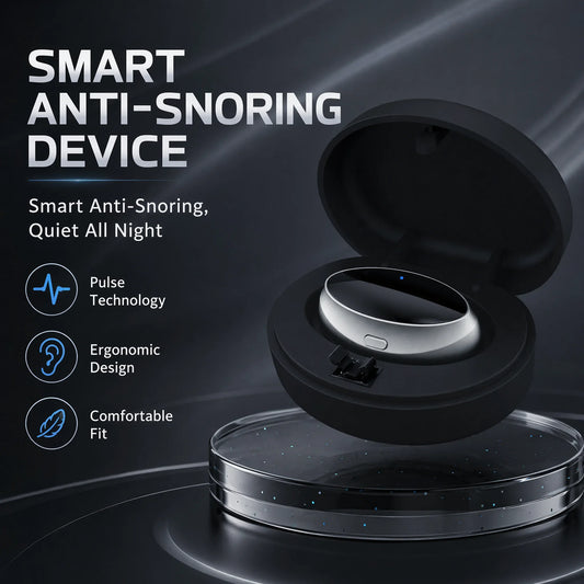 Smart Anti-Snoring Device TENS Pulse Snore Stopper Portable Sleep Aid Health Noise Reduction for Improved Sleep Quality