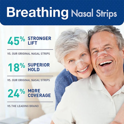 30/60/90 Pcs Anti-Snoring Nose Strips Sleep Nasal Strips for Improved Air Inhalation Exercise & Sleep Quality Breath Strips