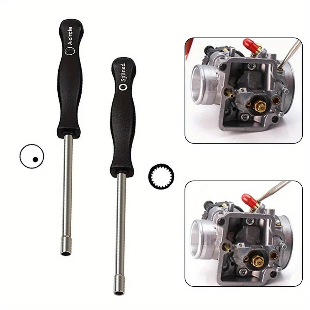 2Pcs 21-Teeth Splined + A-Circle Carburetor Adjustment Tool Screwdriver Kit For For Sears For Craftsman For Poulan