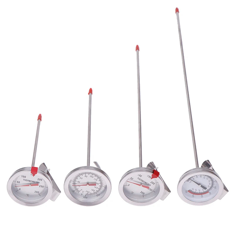 1PC Kitchen Tools Probe Thermometer Milk Coffee Food Meat Gauge Stainless Steel Cooking Temperature Meter