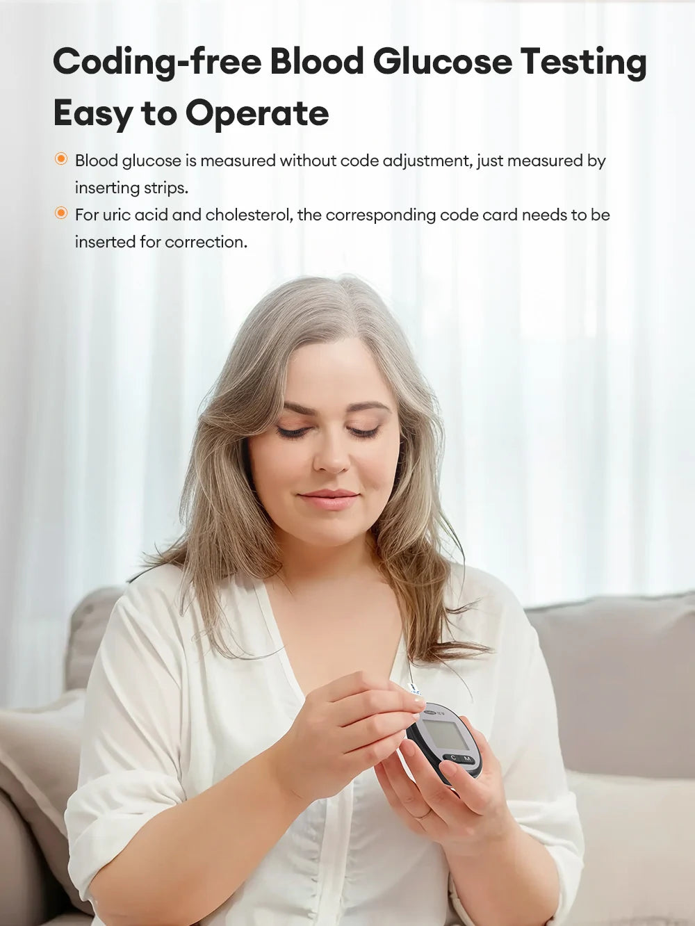 Cofoe Uric Acid, Glucose, Cholesterol 3-in-1 Monitor - Medical Grade Accuracy Blood Glucose Meter Uric Acid Cholesterol Monitor