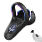 Vibrating Cock Ring Adjustable Heating Penis Ring Vibrator with Testicle & Perineum Stimulator APP Penis Vibrator Male Adult Toy