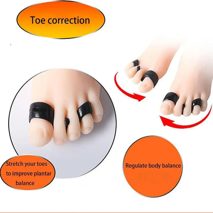 Toe Correctors and Toe Separators Bodyfeet Aligners Kit Silicone Invisible Posture Care Silicone Toe Spacers