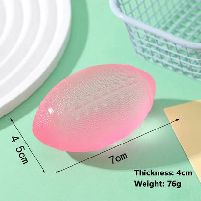 Squishy Rugby Football Fidgets Toy Squeeze Toy Decompression Ball Sports Ball Slow Rising Office Desk Fidget Toy Hand Exercise