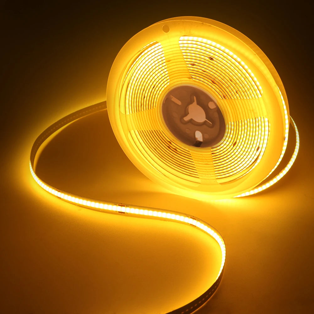 8MM COB Led Strip 5V with Motion Sensor Battery Powered 320LEDs/M Led Induction Night Light Warm White Red Ice Blue Green Yellow