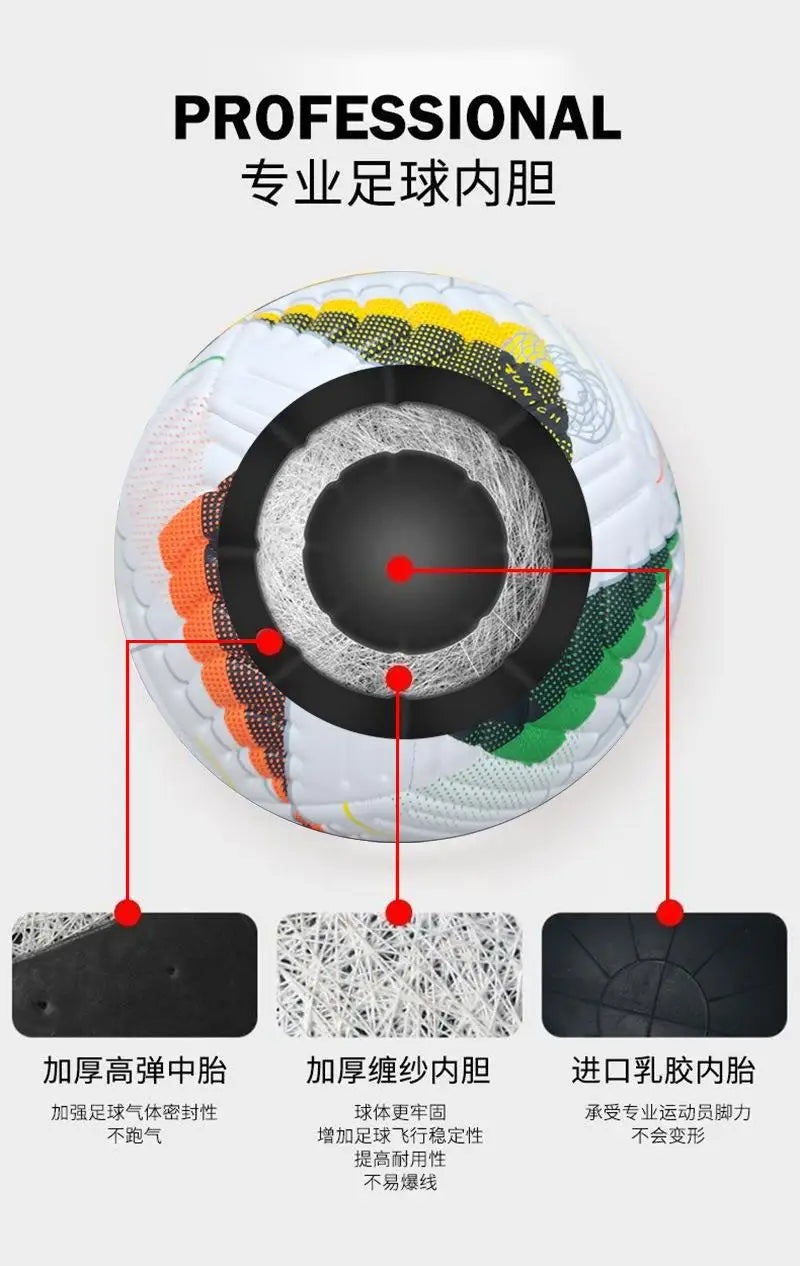 1pc High Quality Size 5 Football, Durable and High Elasticity for Adult Matches and Daily Practice