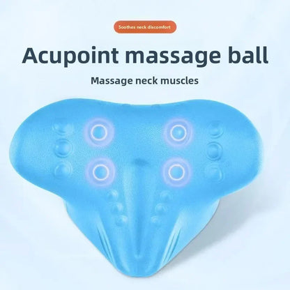 Cervical Spine Stretch Neck Shoulder Relaxer Cervical Muscle Relaxation Shoulder Massage Pillow Spine Correction Neck Massager