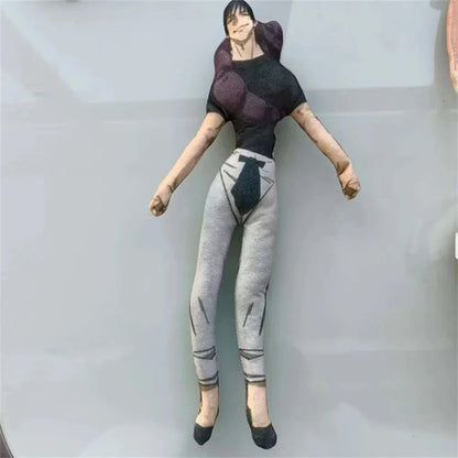 Anime Gojo Satoru Itadori Yuji Geto Suguru Cosplay Doll Plush Stuffed Cotton Dolls Abstract Iron Wire Skeleton Room Decoration
