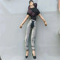 Anime Gojo Satoru Itadori Yuji Geto Suguru Cosplay Doll Plush Stuffed Cotton Dolls Abstract Iron Wire Skeleton Room Decoration
