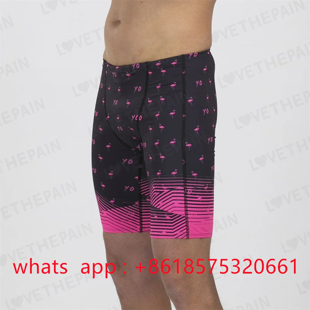Zootekoi Mens Swimming Trunks Beach Surf Tights Shorts Endurance Athletic Training Quick Dry Jammer Diving Surfing Swimwear 2023
