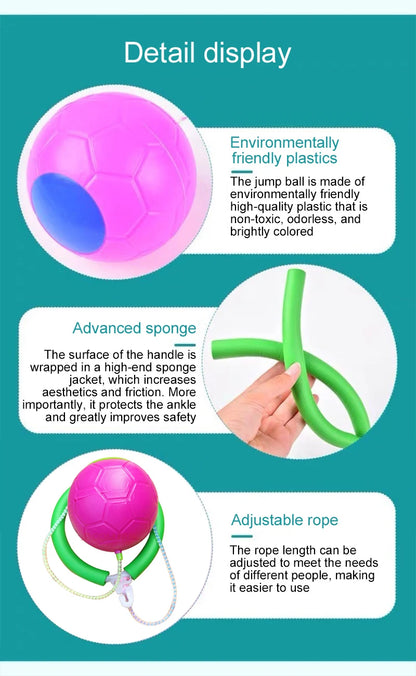 Children Sports Fitness Toys Skip Ball Stilts Frog Jump Group Games Activities Balance Training Indoors Outdoors Kids Gifts TMZ