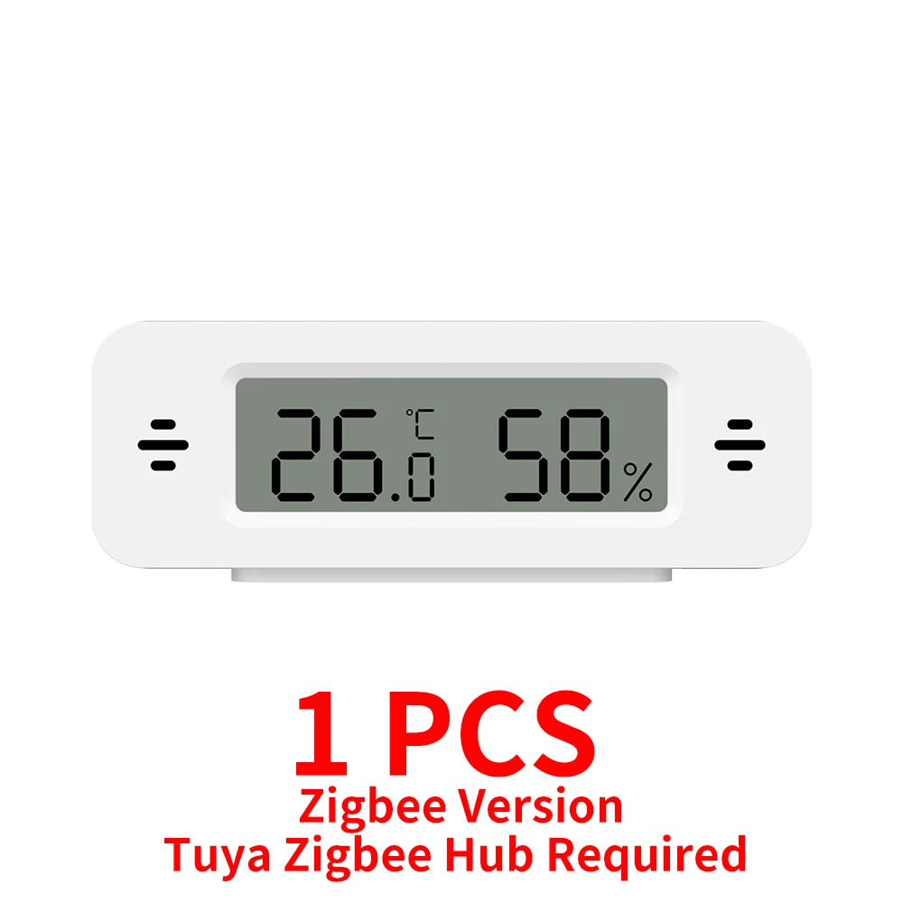 Tuya Zigbee 3.0 Temperature Humidity Sensor Mini Thermometer APP Remote Control WorkWith Yandex ZHA Zigbee2MQTT SmartLife Alexa