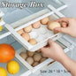 Egg Storage Box Side Door of Refrigerator Storage Organizer Kitchen Reversible Special Egg Storage Tray Kitchen Accessories