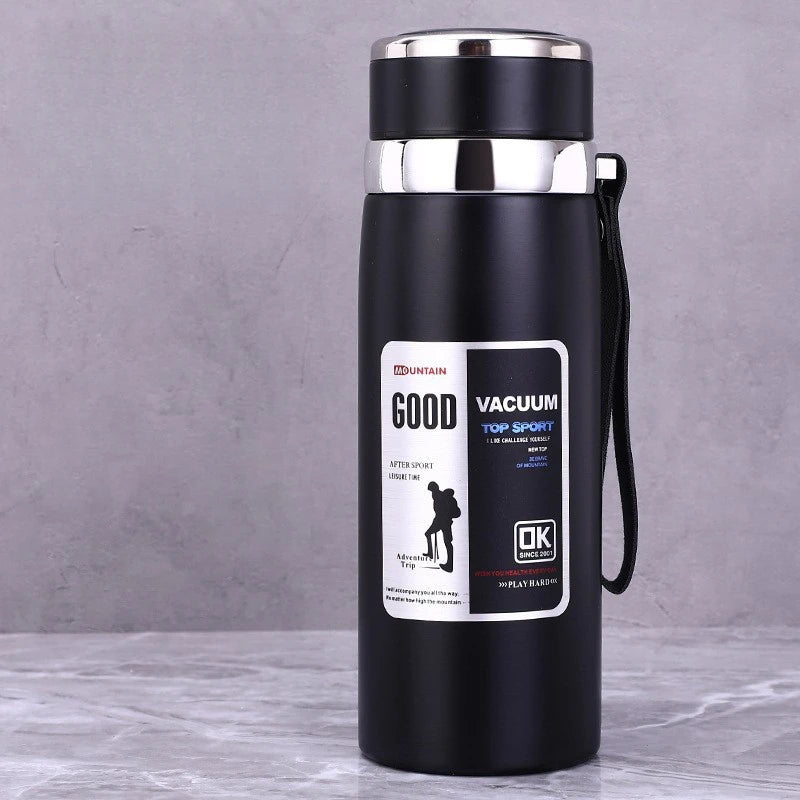 1L Stainless Steel Vacuum Insulated Thermal Flask Bottle for Hot Cold Water Coffee Tea Portable Double Wall BPA Free